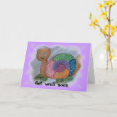 Get well soon karte (Gelbe Blume)