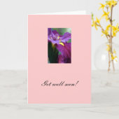 "Get well soon!" Karte (Gelbe Blume)