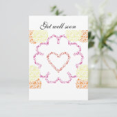 Get Well Soon Karte (Stehend Vorderseite)