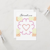 Get Well Soon Karte (Vorderseite/Rückseite Beispiel)