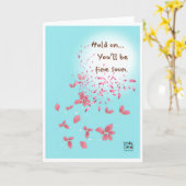 Get Well Soon - Petals in the Breeze Card Karte (Gelbe Blume)