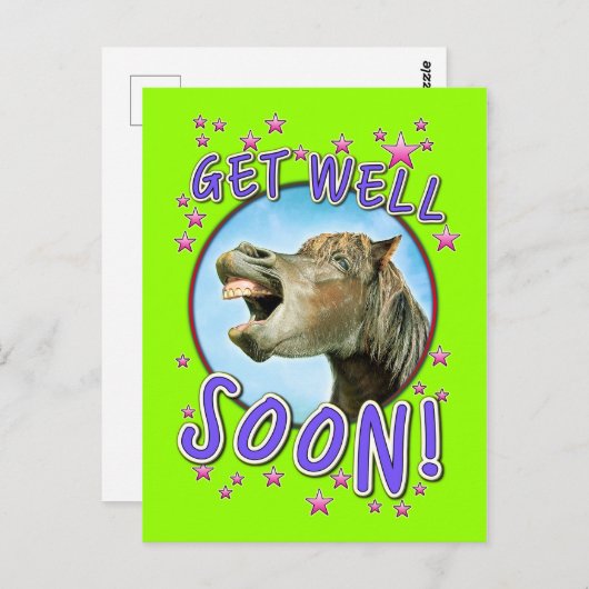 GET WELL SOON! POSTKARTE (Vorne/Hinten)