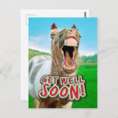 GET WELL SOON POSTKARTE (Vorne/Hinten)