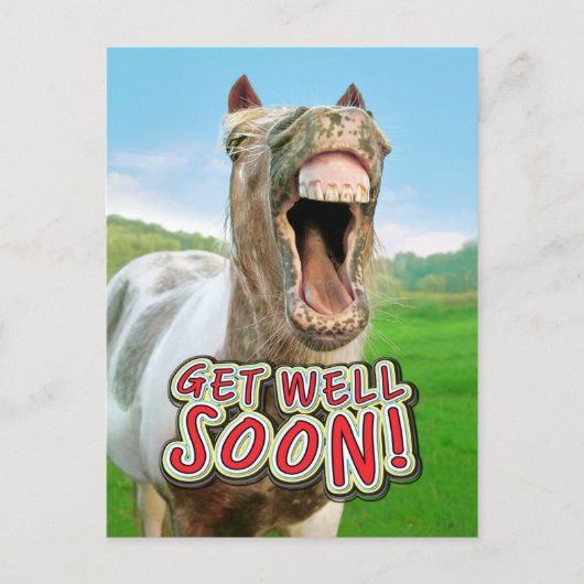 GET WELL SOON POSTKARTE (Vorderseite)
