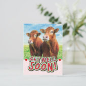 GET WELL SOON POSTKARTE (Stehend Vorderseite)