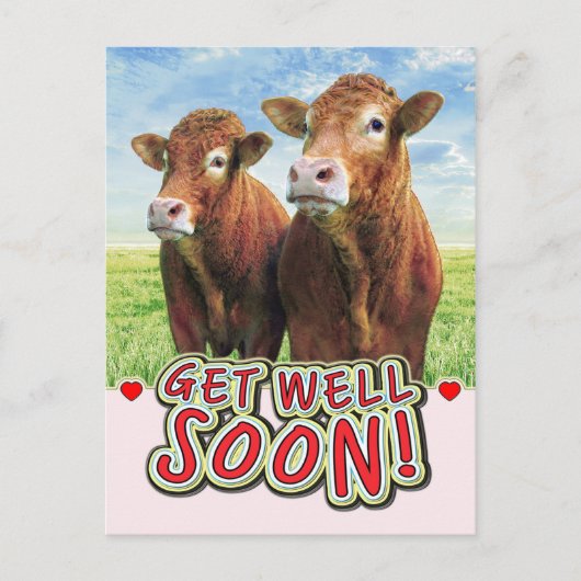GET WELL SOON POSTKARTE (Vorderseite)