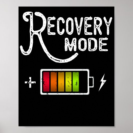 Get Well Soon Recovery Mode is On Post Surgery Poster (Vorne)