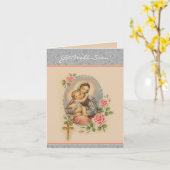 Get Well Soon Religious Prayer Virgin Mary Card Karte (Gelbe Blume)