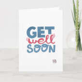 Get Well Soon - Stylish Font Card Karte (Vorderseite)