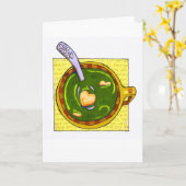 "Get well Soup" Karte (Gelbe Blume)