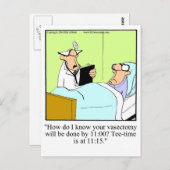 Get Well Spaß Postcard "Spectickles" Postkarte (Vorne/Hinten)