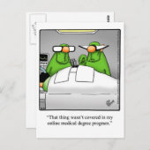 Get Well Spaß Poster "Spectickles" Postkarte (Vorne/Hinten)