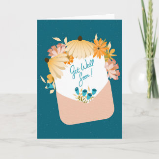 Get Well Sunshine Bouquet – Envelope of Flowers Karte
