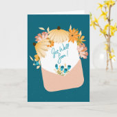 Get Well Sunshine Bouquet – Envelope of Flowers Karte (Gelbe Blume)