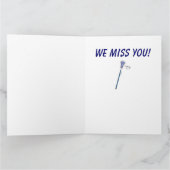 Get Well Teammate from Lacrosse Team Big Card Karte (Innenseite)