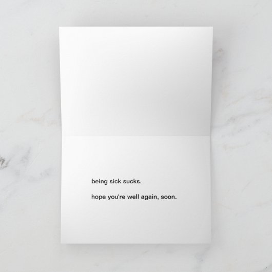 Get Well Typ Karte (Innenseite)