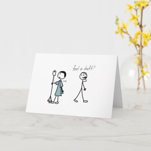 Get Well Typ Karte (Gelbe Blume)