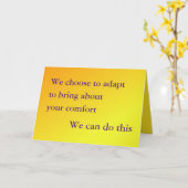 Get Well, We can Adapt Card Karte (Gelbe Blume)