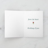 Get Well Wishes - Blooming Heart Flower Karte (Innenseite)