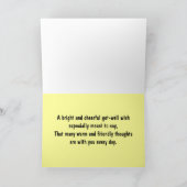 Get Well Wishes Floral Card Karte (Innenseite)