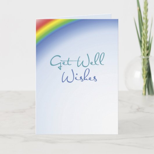Get Well Wites Rainbow Karte (Vorderseite)