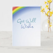 Get Well Wites Rainbow Karte (Gelbe Blume)