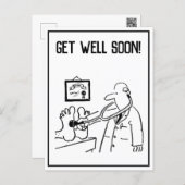 Get Well - Wohltätigkeit Fund Raiser Gift Item Postkarte (Vorne/Hinten)