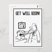 Get Well - Wohltätigkeit Fund Raiser Gift Item Postkarte (Vorne/Hinten)