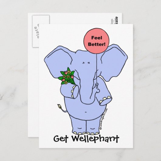 Get Wellephant Postkarte (Vorne/Hinten)