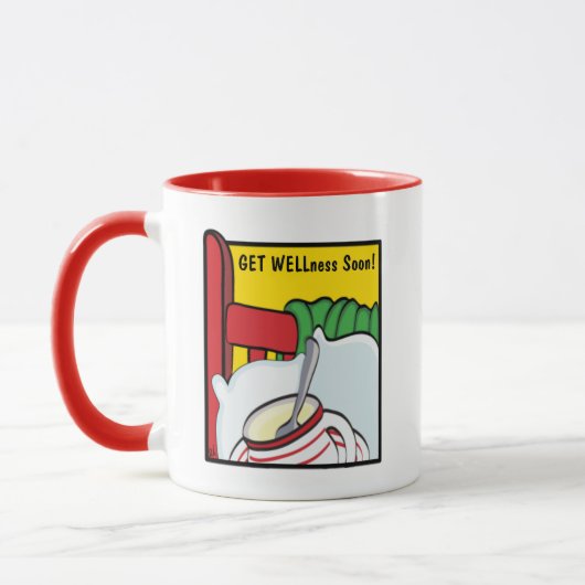 "Get WELLness bald" Classic White Coffee Tasse (Links)