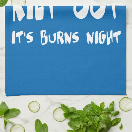 Get Yer Kilt Oot Its Burns Night Scottish Slang  Geschirrtuch (Gefaltet)