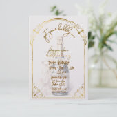 Get Your Bubbly On Wedding Shower Einladung (Stehend Vorderseite)