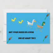 Get your Ducks in a Row for Brunch Einladung (Vorderseite)