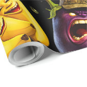 Get your fruit and veg premium wrapping paper make geschenkpapier (Rolleneckpunkt)