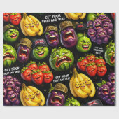 Get your fruit and veg premium wrapping paper make geschenkpapier (Flach)