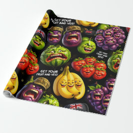 Get your fruit and veg premium wrapping paper make geschenkpapier