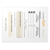 Get Your Mind RIGHT – 5-Minute Journal Notepad Notizblock (Vorderseite)