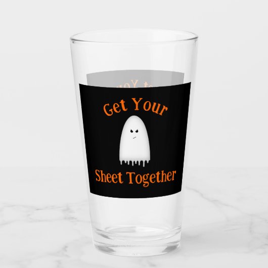 Get your Sheet Together Halloween Ghost Glas (Vorderseite)