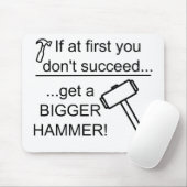 GetABiggerHammer Mousepad (Mit Mouse)