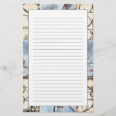 Getäfelte abstrakte Scrollwork Malerei Briefpapier (Vorderseite)