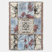 Getäfelte abstrakte Scrollwork Malerei Decke (Vorderseite Vertikal)