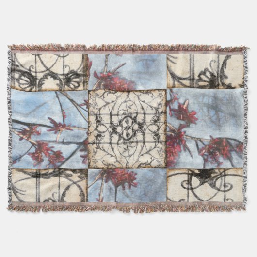 Getäfelte abstrakte Scrollwork Malerei Decke (Vorderseite)