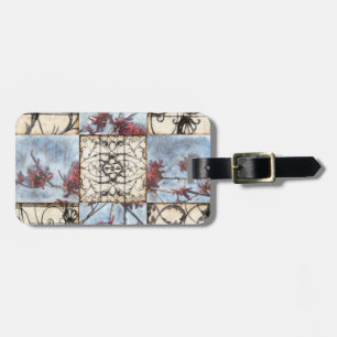 Getäfelte abstrakte Scrollwork Malerei Gepäckanhänger