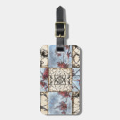 Getäfelte abstrakte Scrollwork Malerei Gepäckanhänger (Vorderseite vertikal)