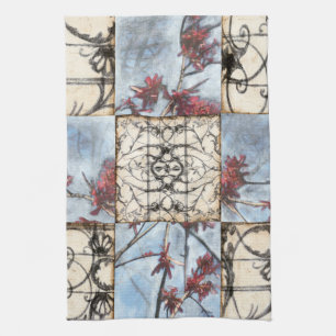 Getäfelte abstrakte Scrollwork Malerei Geschirrtuch