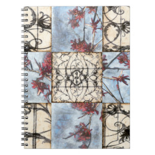 Getäfelte abstrakte Scrollwork Malerei Notizblock