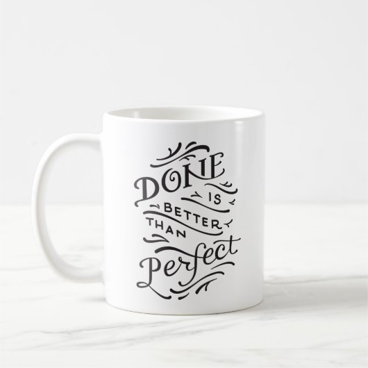 getan besser als die perfekte Schwarzweiss Tasse - (Links)