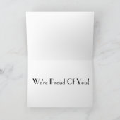 Getane Militär-Absolvent-Gruß-Karte Karte (Innenseite)