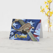 Getane Militär-Absolvent-Gruß-Karte Karte (Gelbe Blume)