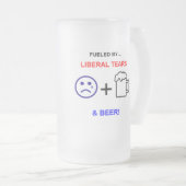 GETANKT DURCH LIBERALE RISSE U. BIER! MATTGLAS BIERGLAS (VorderseiteRechts)